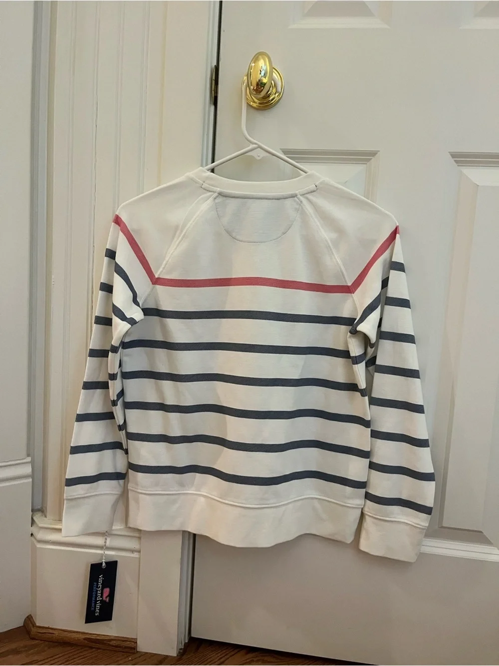 Vineyard Vines - Boy’s Saltwater Crewneck - RW&B - Size M (12-14)